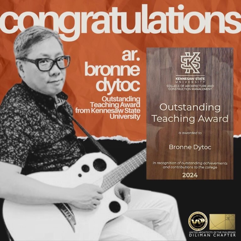 Congratulations Ar. Bronne Dytoc