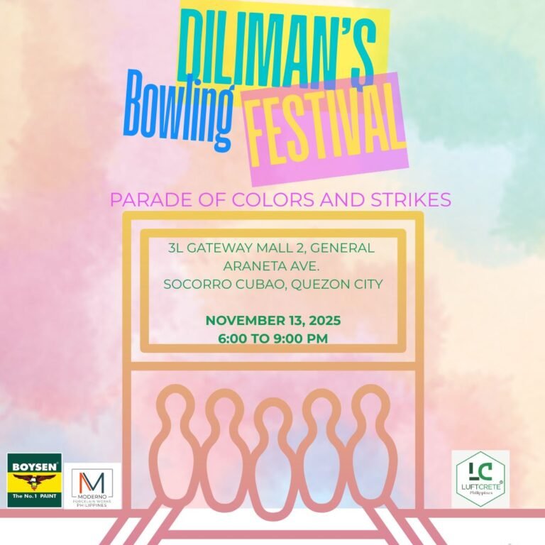 GMM 5: Diliman’s Bowling Festival: Parade of Colors and Strikes (WAF)