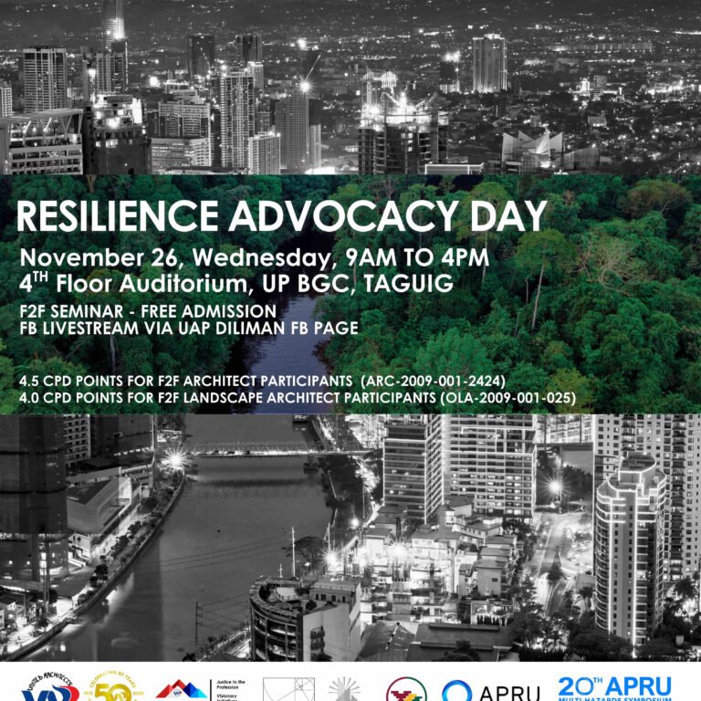 APRU Day 1 – Resilience Advocacy Day